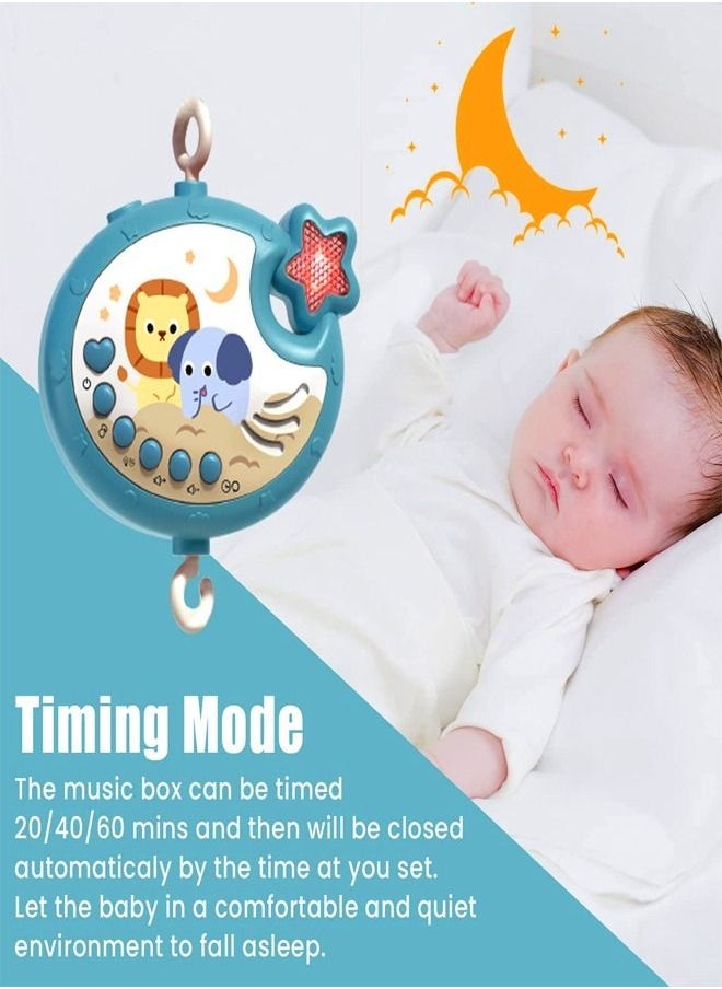 fashionhome Baby Crib Mobile with Lights and Music Mobile Toy for Bassinet Pack and Play Nursery Mobile Toy for Boys and Girls Remote Control Timing Function to Help Toddler Sleep Toys 45 x 54 Centimeter  - Image 5