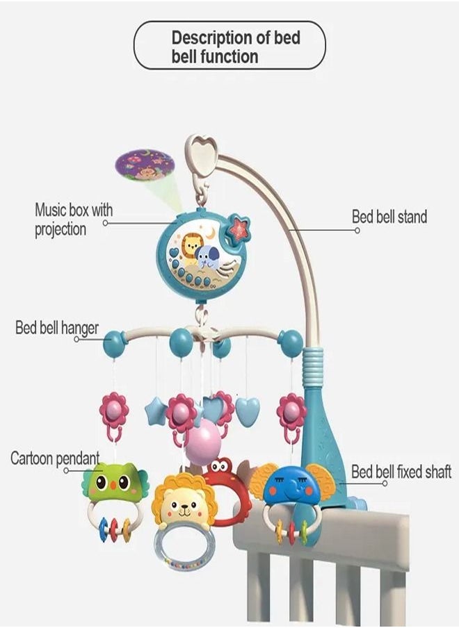 fashionhome Baby Crib Mobile with Lights and Music Mobile Toy for Bassinet Pack and Play Nursery Mobile Toy for Boys and Girls Remote Control Timing Function to Help Toddler Sleep Toys 45 x 54 Centimeter  - Image 2