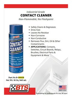 BTS Contact Cleaner Non Flammable 443 ml  - Image 2
