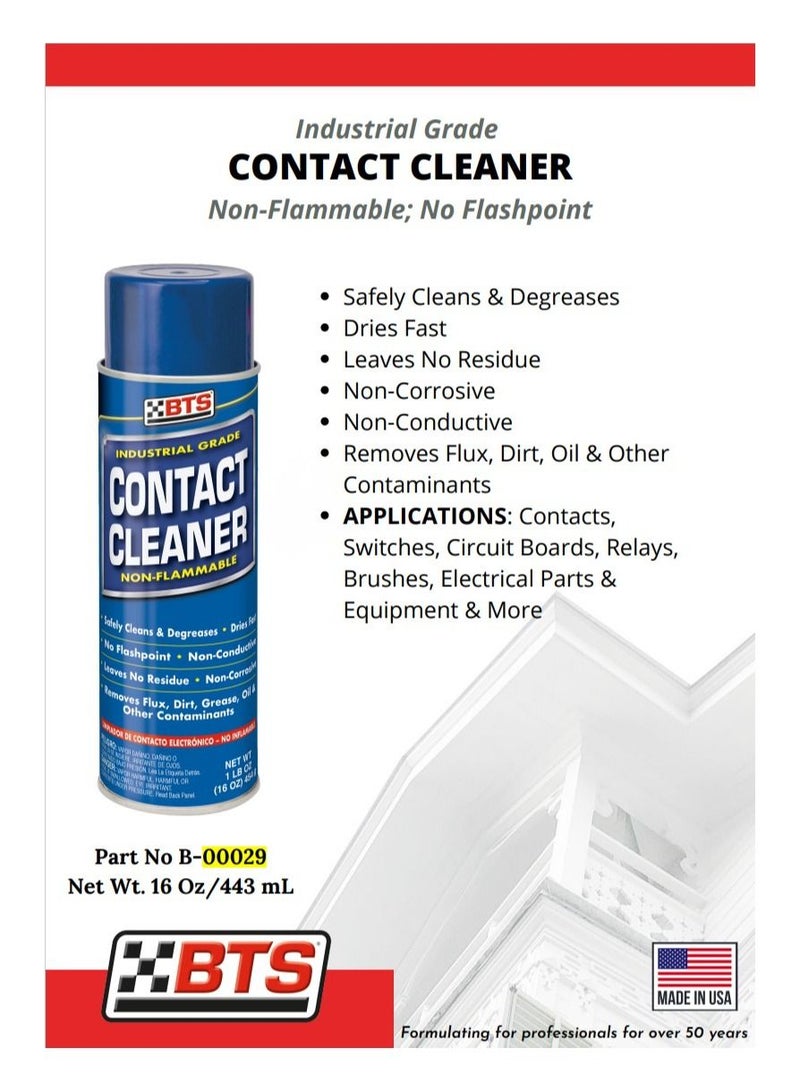 BTS Contact Cleaner Non Flammable 443 ml - Image 2