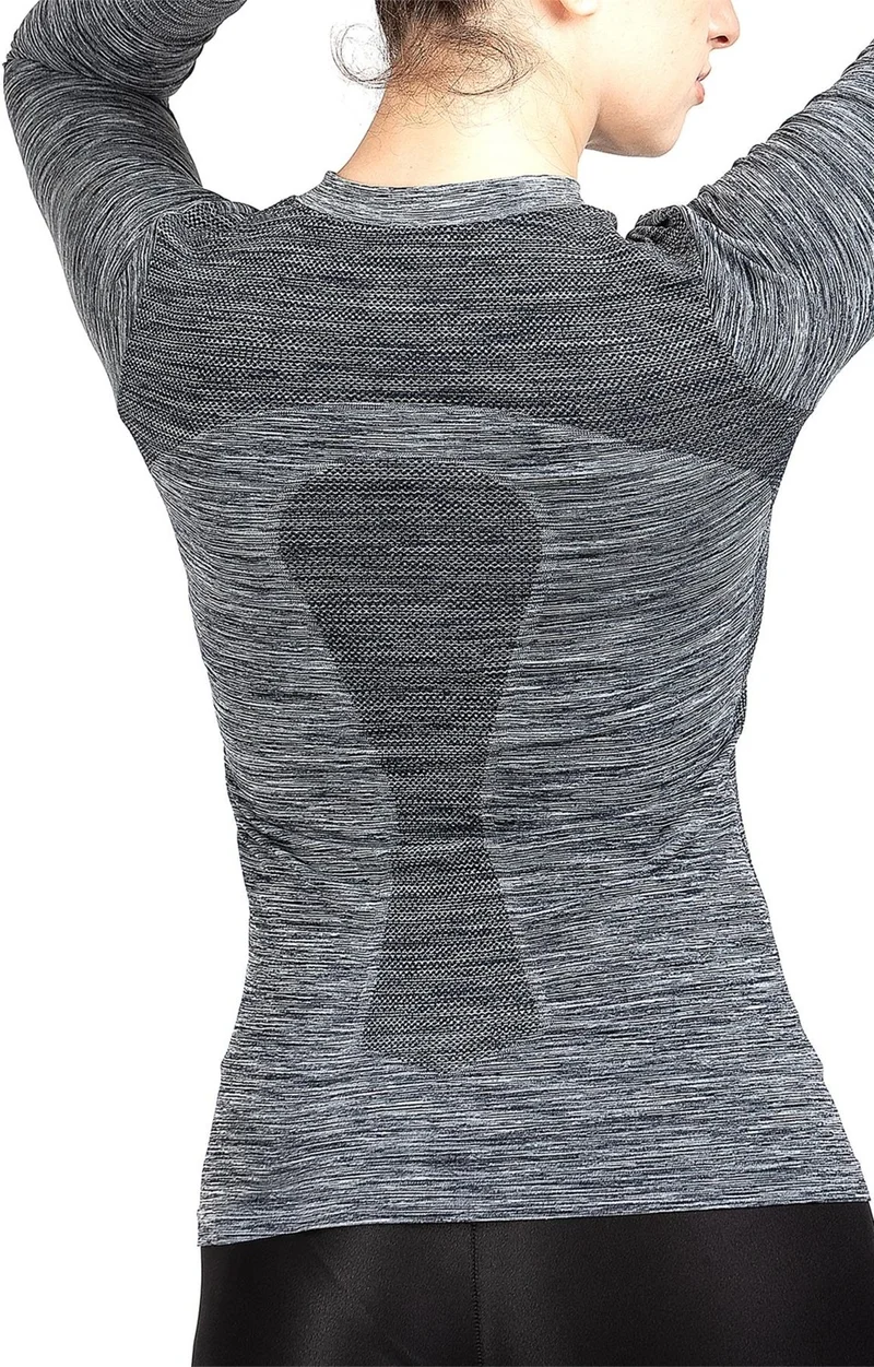 MioFit Women's Tides Zipper Collar Long Sleeve Seamless Sports T-Shirt