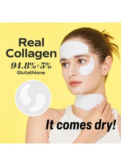 SUNGBOON EDITOR Sungboon Editor Deep Collagen Melting Patch 6pcs | Under Eye and Neck Anti- Wrinkle Patches with Real Collagen & Glutathione | Real Collagen Films for Anti Aging | Korean Skin Care  - Image 2