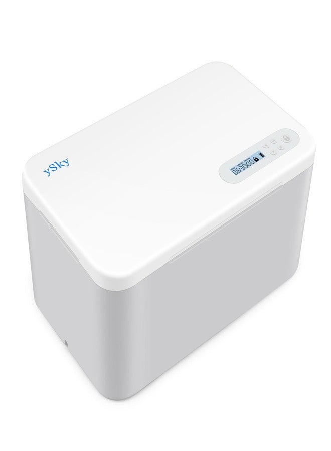 ySky Phone Lock Box with Timer,Safe Timed Lock Box Unplug from Phones,Video Games,Social Media,Snacks&Cravings,SelfControl Lock Storage Box for 8.5 inch iPad,cellphone Locker Time Lock Box (Gray) - Image 1