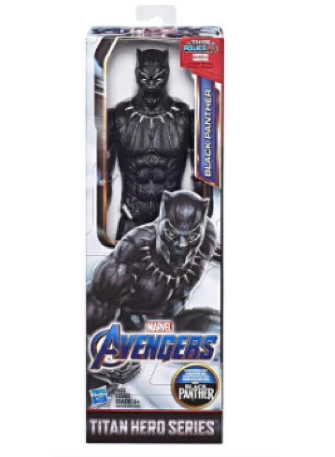12 Inch Captain America Wolverine Iron Man Thor Spiderman Patriot Black Panther Doll Ornaments-Color:12inch Black Panther - Image 1
