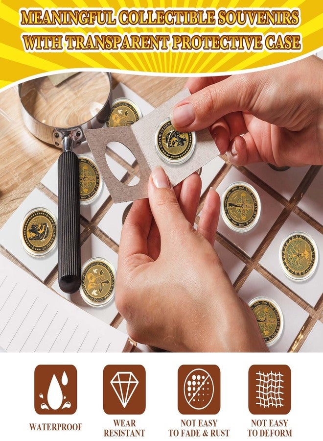 Ecation 60 Pcs Christian Challenge Coin Rooted in Christ The Lord is My Rock One Day at A Time Serenity Prayer Small Bible Verse Gift Empowerment Prayer Coins Double Sided Engrave Religious Gifts - Image 5