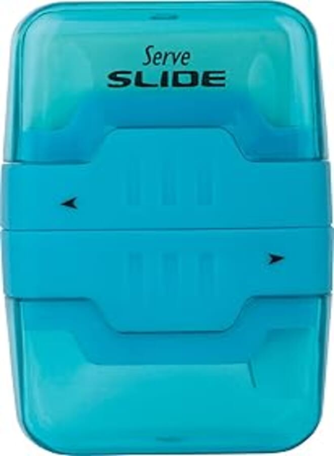 Serve SV-SLIDE1FM SLIDE 2 in 1 Eraser and Sharpener - Turquoise