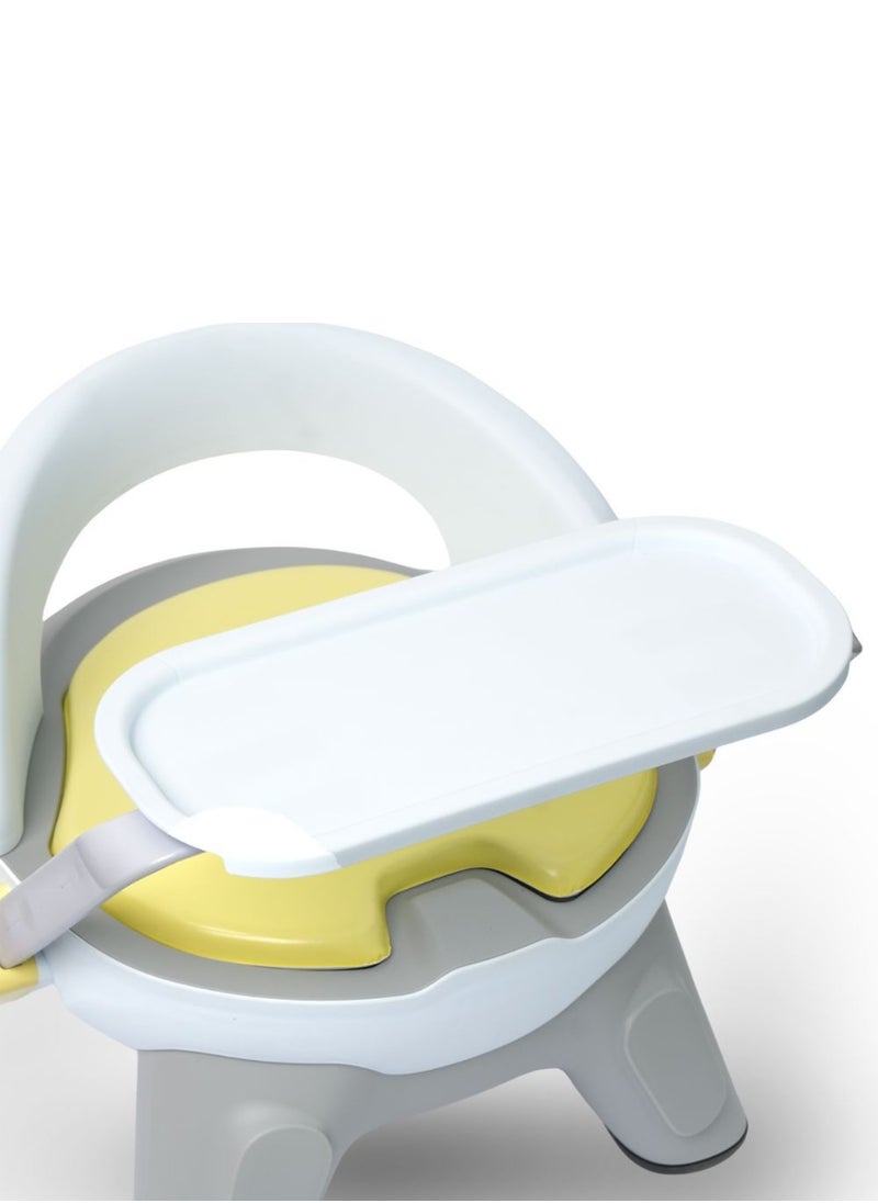 Moms Magic Baby Feeding Chair – Foldable, Adjustable Food Tray (3 Positions), Soft PVC Cushion, Lightweight & Comfortable for Babies 6 Months to 3 Years  - Image 4