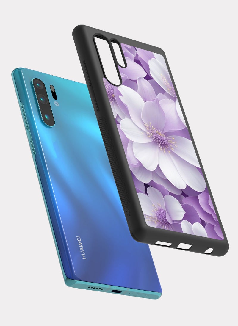 PXLAAT Huawei P30 Pro case cover Purple Flowers - Image 2