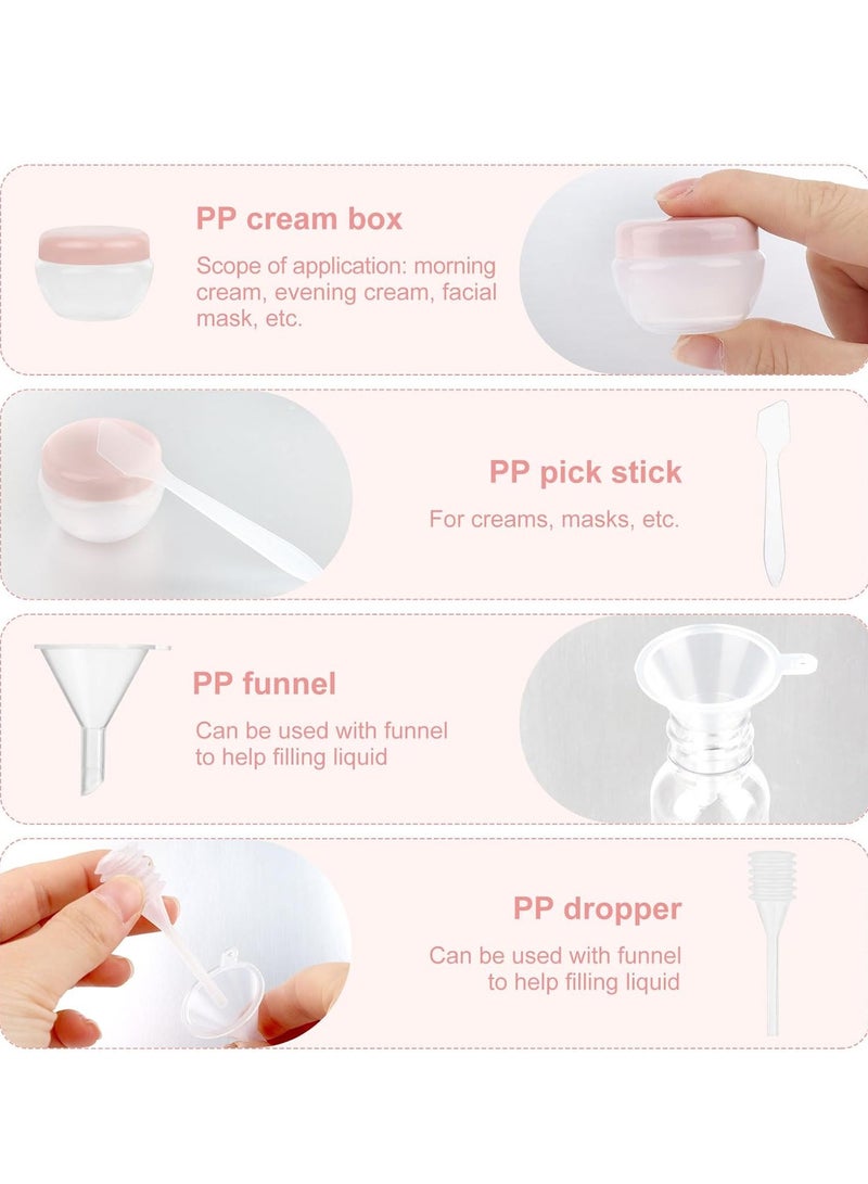 Adando Adando 11Pack Silicone Travel Bottles Set Travel Bottles for Filling Toiletries Refillable Cosmetic Container Kits Leak-Proof Portable Travel Pump Bottle Suitable for Lotion/Shampoo/Skincare - Image 5