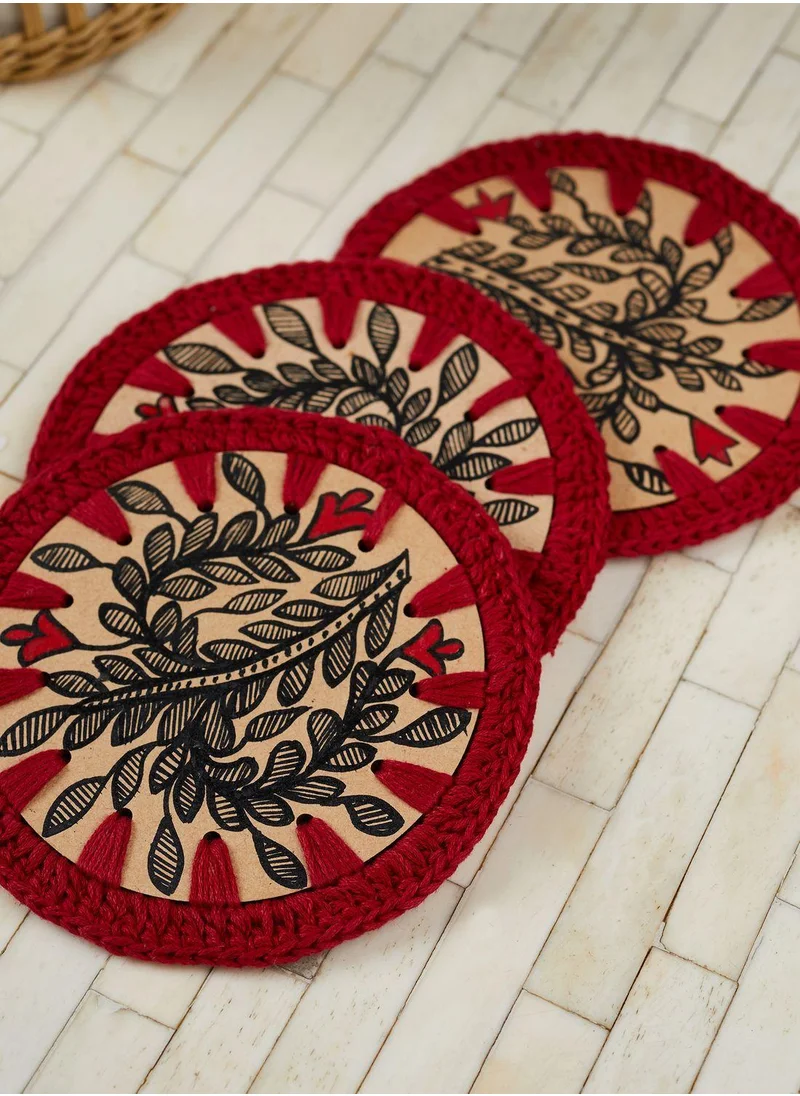 Ayra Set of 4 Premium Mithila Coasters