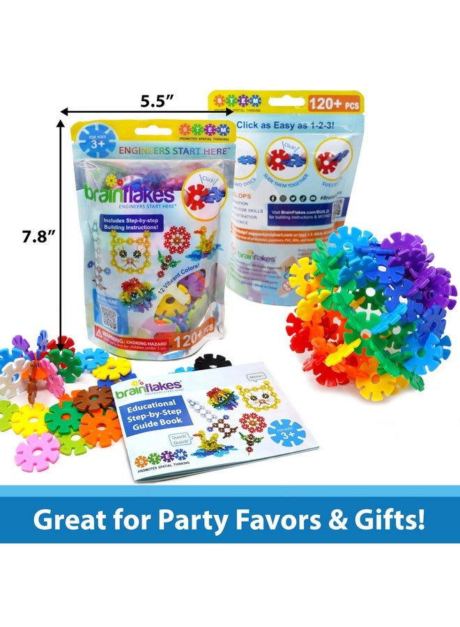 Brain Flakes Brain Flakes Starter Set Multicolor (12 Colors) - 120 Pieces - Resealable Pouch  - Image 5
