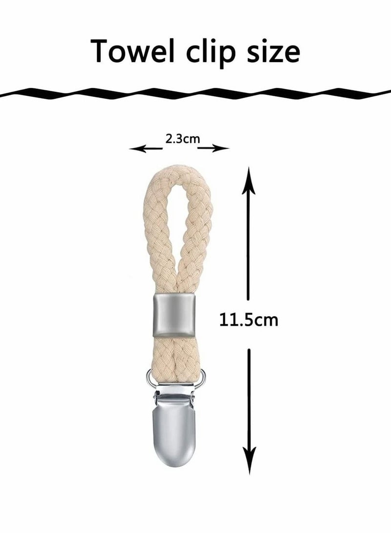 SYOSI Tea Towel Clip Towel Clip Beach Towel Hanging Clip Storage Clip Suitable for Hanging Cloth Items Home Kitchen and Bathroom Cabinets 4 Pcs - Image 2