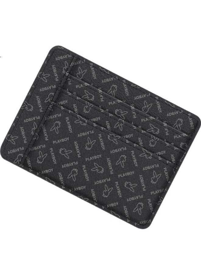 Playboy Card Holder, Portable Men'S Card Case, Coin Purse, Women'S Slim Business Card Holder, Id Card Holder, Multi-Slot Card Wallet For Bank Cards - Image 2