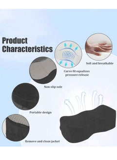 XiuWoo Portable BBL Pillow, Seat Pillows, Brazilian Seat Lift Pillows Post Surgery Recovery, Buttocks Support Cushions, Seat Cushion Pillow, Hip Raise Pillow, Leg Support for Car Office Computer Chair  - Image 2