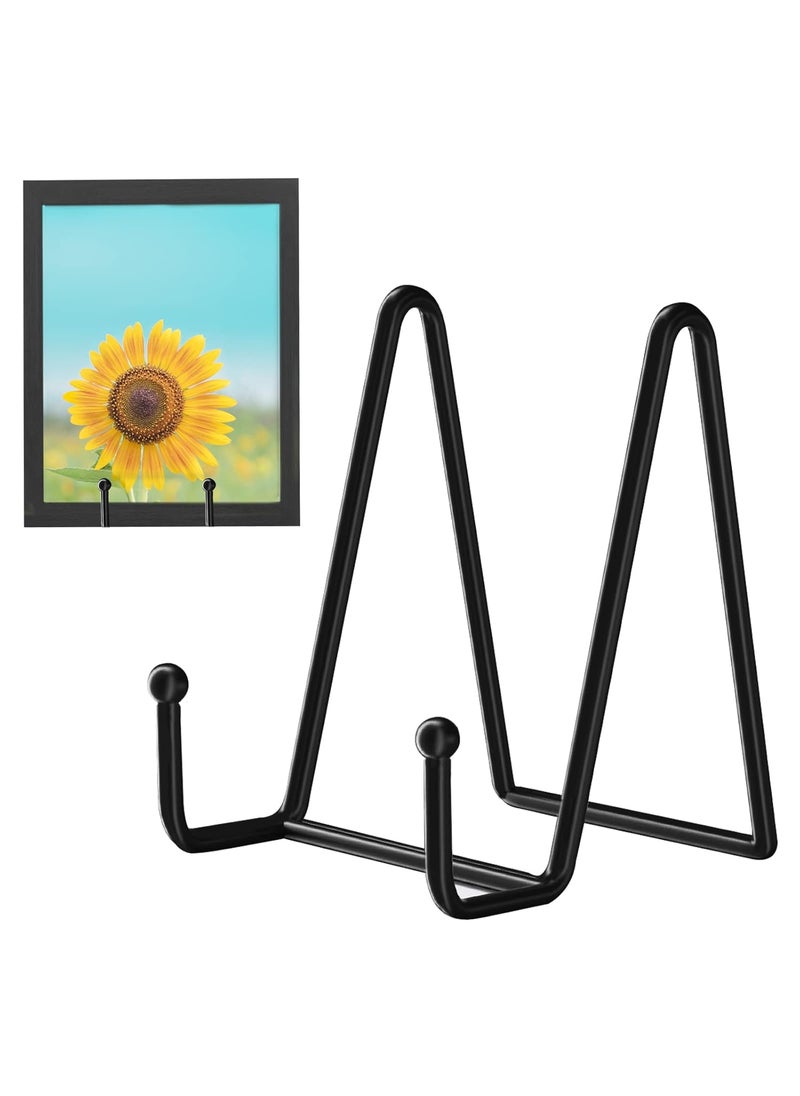 Decolore Decolore 5 Pack 45 Inch Display Stands Black Iron Easel for Plate Stand Plate Holder for Picture Decorative Plate Photo Easel Artistic Work Display Stand Picture Frames  - Image 1
