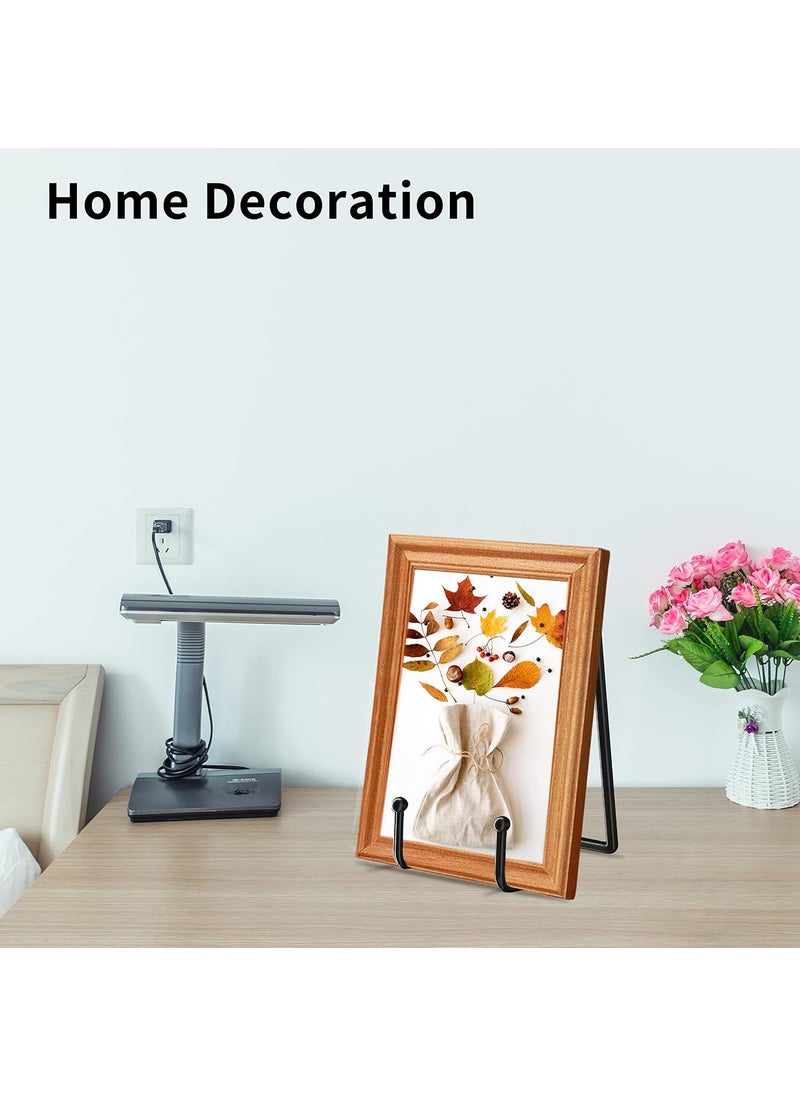 Decolore Decolore 5 Pack 45 Inch Display Stands Black Iron Easel for Plate Stand Plate Holder for Picture Decorative Plate Photo Easel Artistic Work Display Stand Picture Frames  - Image 5