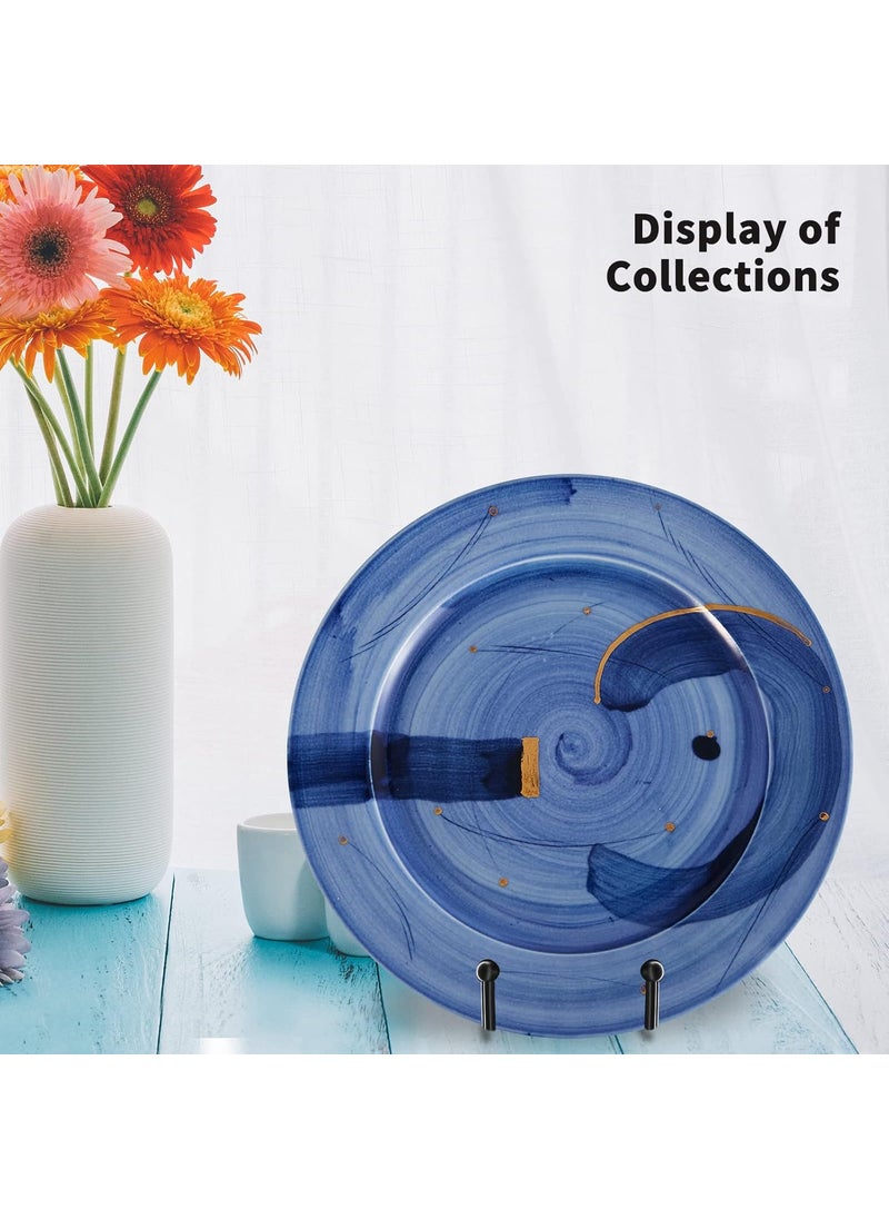 Decolore Decolore 5 Pack 45 Inch Display Stands Black Iron Easel for Plate Stand Plate Holder for Picture Decorative Plate Photo Easel Artistic Work Display Stand Picture Frames  - Image 3