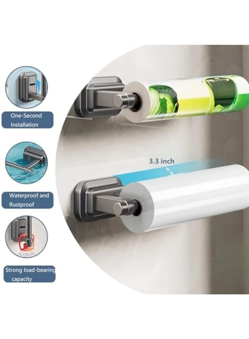 Barakah Suction Cup Paper Towel Holder Under Cabinet – No Drilling Wall Mount, Removable and Reusable Black Paper Towel Rack for Kitchen, Bathroom, RV, Space-Saving Design (1 Pack) - Image 5