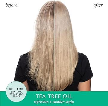 HASK HASK Invigorating Tea Tree Oil Conditioner thickening for all hair types colour safe and crueltyfree 1 355mL Bottle  - Image 5