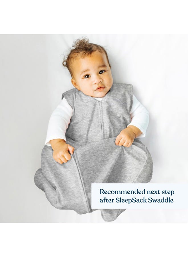 Halo SleepSack, 100% Cotton Wearable Blanket, Swaddle Transition Sleeping Bag, TOG 0.5, Heather Grey, Large, 12-18 Months  - Image 3