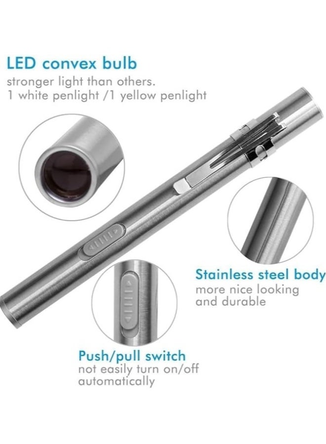 2Pack Pen Torches Medical for Nurses, Reusable Rechargeable Torch, LED Lights Pen Light, Diagnostic Pen Light USB Pen Torches for Nurses Students Doctors - Image 4