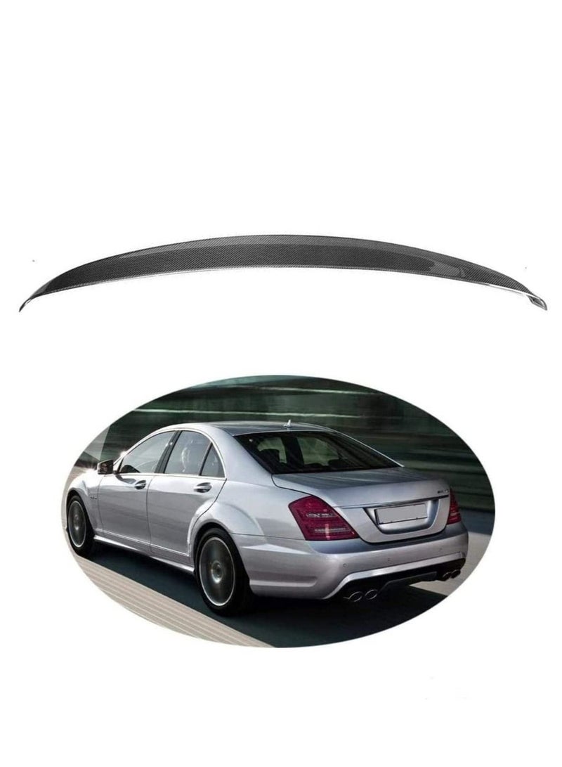 Generic Original Carbon Fiber  MSY Style Trunk Spoiler Fit For Mercedes Benz 2007-2013 S Class S400 S500 S600 S63 S63 W221 Sedan  - Image 1