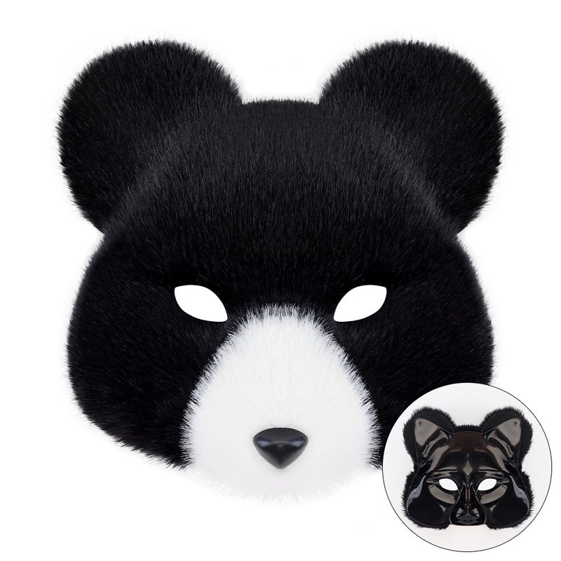 Y&D Simulation bear mask, handmade bear paw gloves, cosplay props, mask,Costume - Image 2