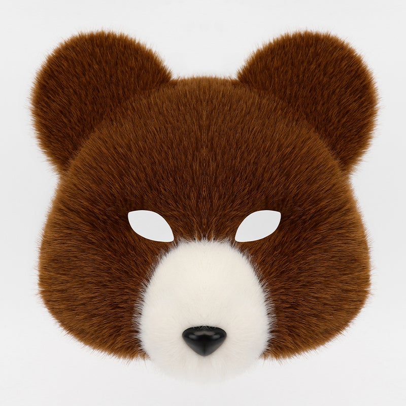 Y&D Simulation bear mask, handmade bear paw gloves, cosplay props, mask,Costume - Image 1