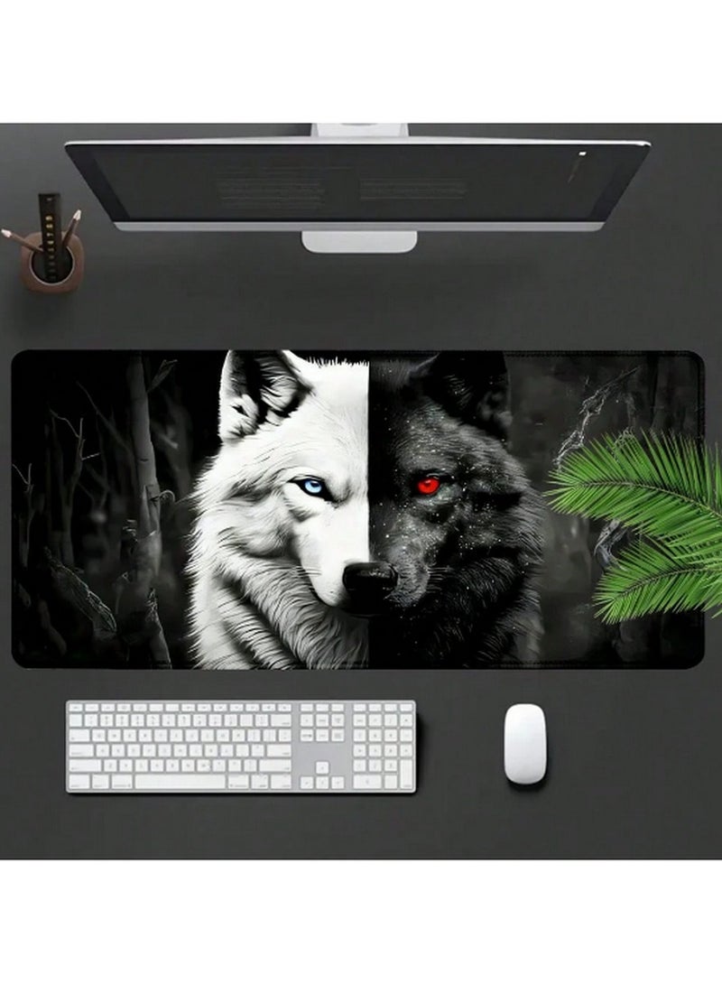 90×40 cm Dual Wolf Gaming Mouse Pad – Large, Non-Slip & Smooth Surface for Precision Control  - Image 4