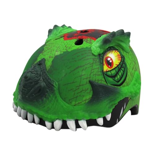 Raskullz 2015 Boy's T-Rex Awesome 5+ Kids/Youth Bicycle Helmet (Green - 50-54cm) - Image 1