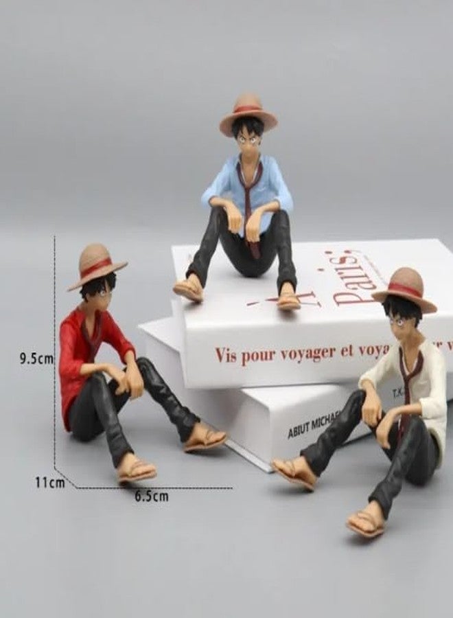YOURKARTS.COM Anime Hero Figurines Set, Stylized Desk Decor for Office, Home, Car Interiors. (Anime Sitting on Floor) - Image 2