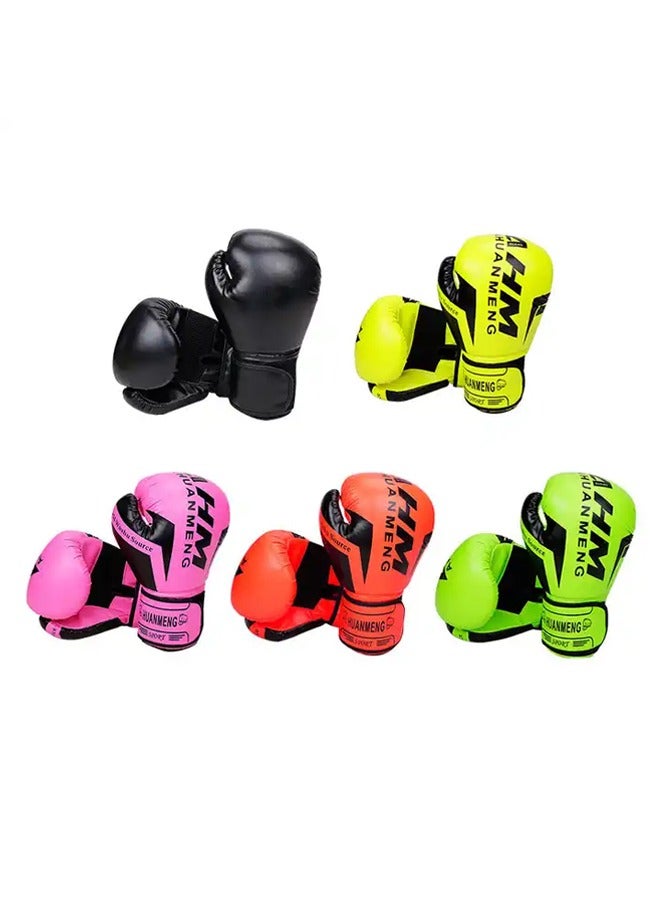 قفازات الملاكمة للأطفال البالغين المراهقين ، قفازات تدريب الملاكمة ، بطانة ثلاثية وتصميم راحة اليد للتنفس ، للملاكمة ، الكيك بوكسينغ ، الملاكمة التايلاندية ، 6 أونصة (وردي) - Image 2
