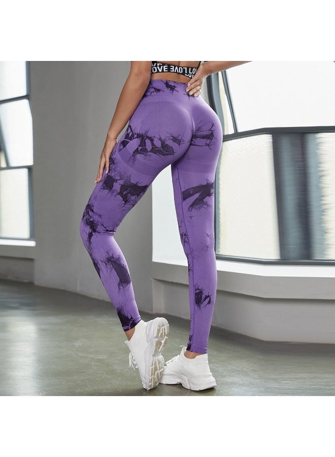 Yoga Pants Fitness Women Cycling Gym Seamless Tights Sports Leggings High Waist  Trousers Workout Sports Wear  - Image 1