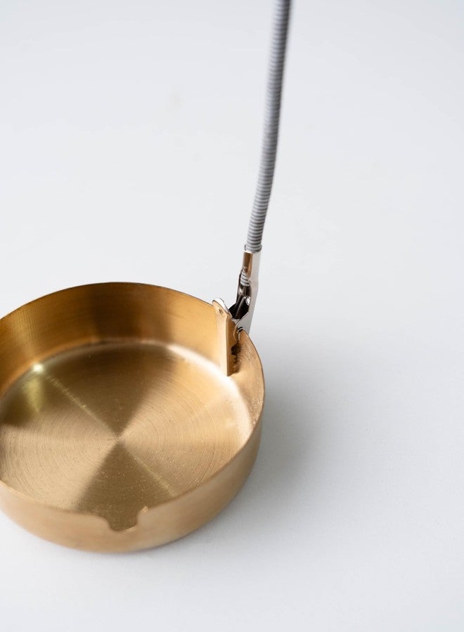 LamDawn Modern Incense Holder with Flexible Metal Stand, Silver Ash Collector Base, Minimalist Design for Home Meditation and Aromatherapy. - Image 4
