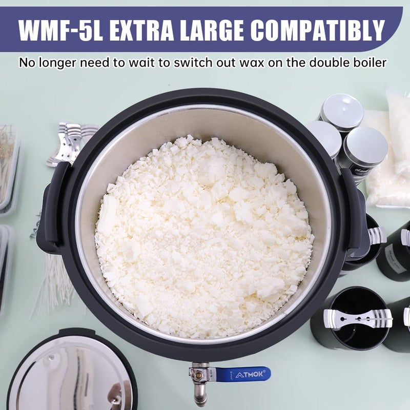 TOAUTO 10Lbs Wax Melter for Candle Making - Candle Wax Melting Pot with Faster Pour Spout and Temperature Controller, No Cloggy and Easy Clean Up - Image 2
