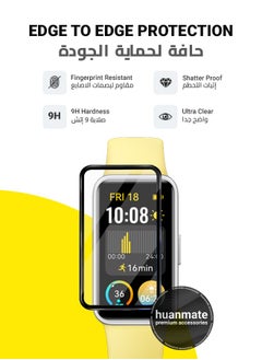 huanmate 2 Pieces Huawei Band 9 Premium Screen Protector- Crisp Clarity, Ultimate Safety, Shield Against Smudges, Reliable Quality, Easy Installation & Removal  - Image 2