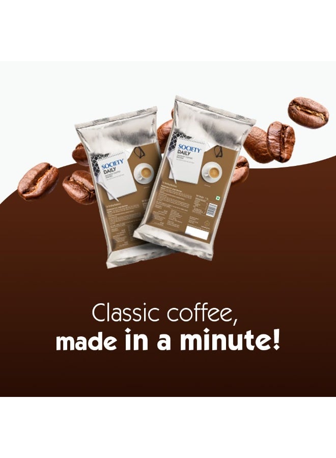 Society Daily Coffee Premix | 1 kg Pouch | Instant Coffee | Flavourful & tasty | Enticing Aroma - Image 4