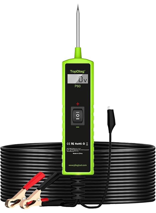 KASTWAVE 12 Volt Test Light Automotive Circuit Tester Kit, 6V-24V Car Fuse & Voltage Tester Detection Tool, 0.3V-70V Ac/Dc Outlet Tester, Short Circuit Finder & Diode Tester For Cars, Trucks, Motorcycles  - Image 1