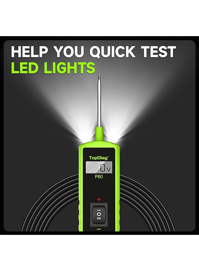 KASTWAVE 12 Volt Test Light Automotive Circuit Tester Kit, 6V-24V Car Fuse & Voltage Tester Detection Tool, 0.3V-70V Ac/Dc Outlet Tester, Short Circuit Finder & Diode Tester For Cars, Trucks, Motorcycles  - Image 5