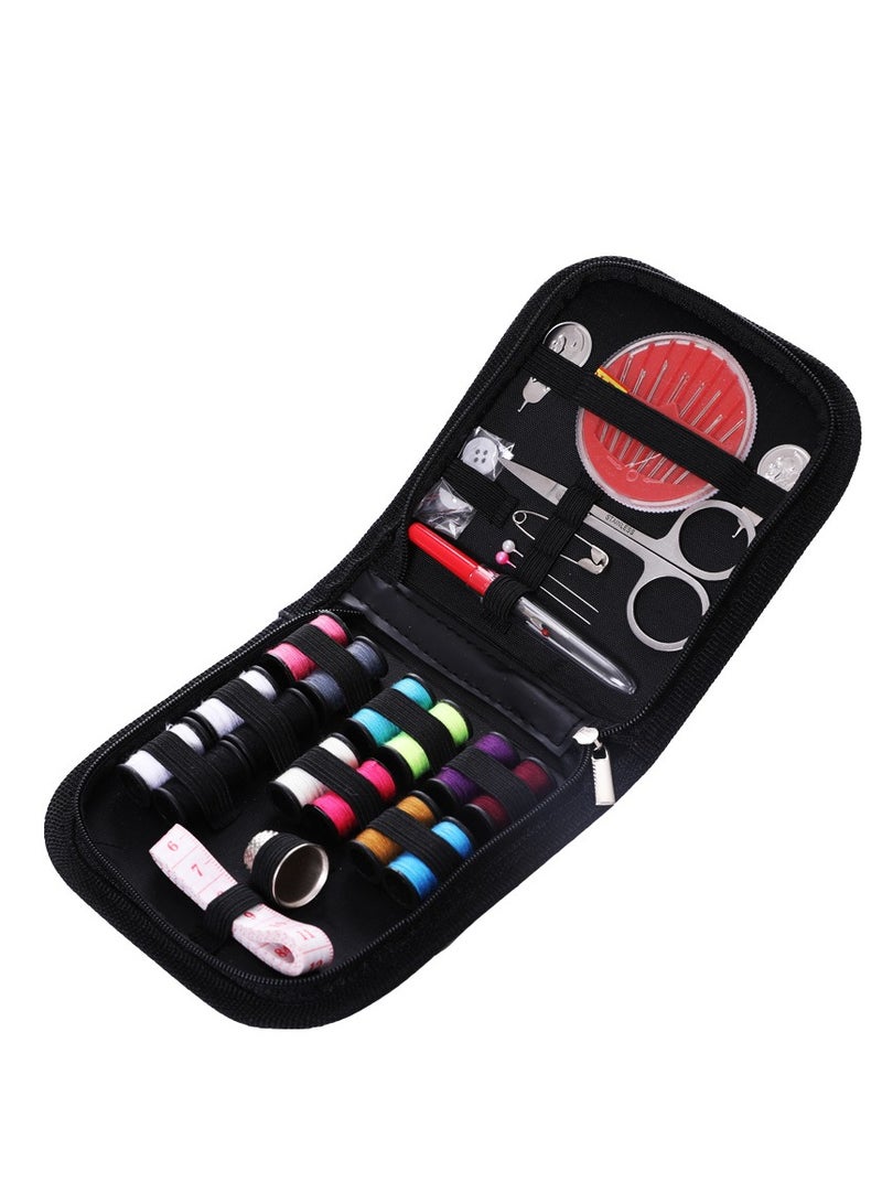 Handheld Sewing Machine Accessories Set, Portable 10 Piece Sewing Tool Kit Home Sewing Sewing Box Colorful Cotton Thread Scissor Ejector Set for Adults, Beginners, Travel, Emergencies  - Image 1
