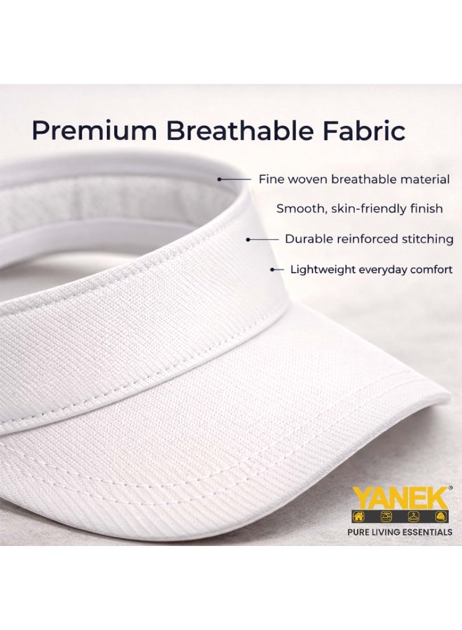 YANEK Visor Hat – Adjustable Sun Visor Cap for Women, Lightweight Outdoor Sports Hat for Running, Golf, Tennis, Beach & Daily Wear - Image 3