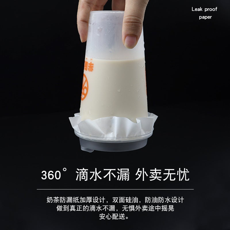 Milk Tea Packaging Sealing Film Leak-Proof Paper Disposable Coffee Spill-Proof Paper Drink Gasket Cup Sealing Film Takeaway Sealing Paper - Image 3
