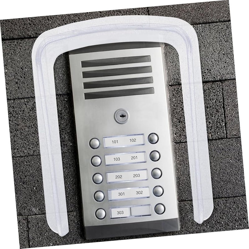 غطاء مطر بلاستيكي لآلة جرس الباب سهل التركيب للاستخدام المنزلي والتجاري - Image 3