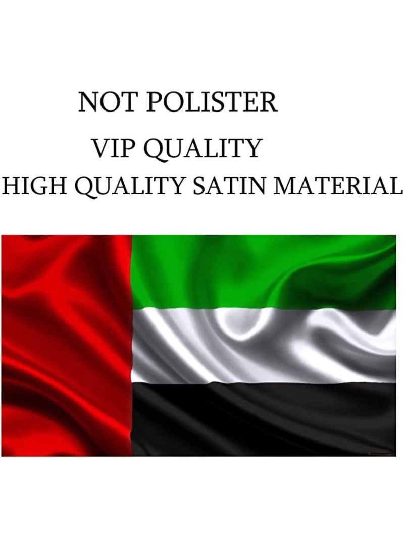 Yuwell UAE National Flag With Metal Stand For Office Desk And National Day Celebration  - Image 3
