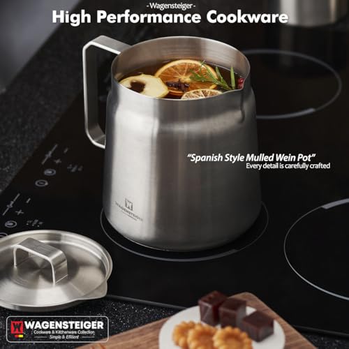 WAGENSTEIGER Stainless Steel Classic Tea Kettle 2.1 Quarts / 2 Liters, Multi-purpose Cooking Pot, Mini Milk Pan, Butter Warmer, On-the-go Saucepan, Ramen Pot, Stovetop Metal Tea/Coffee Pot (606) - Image 2