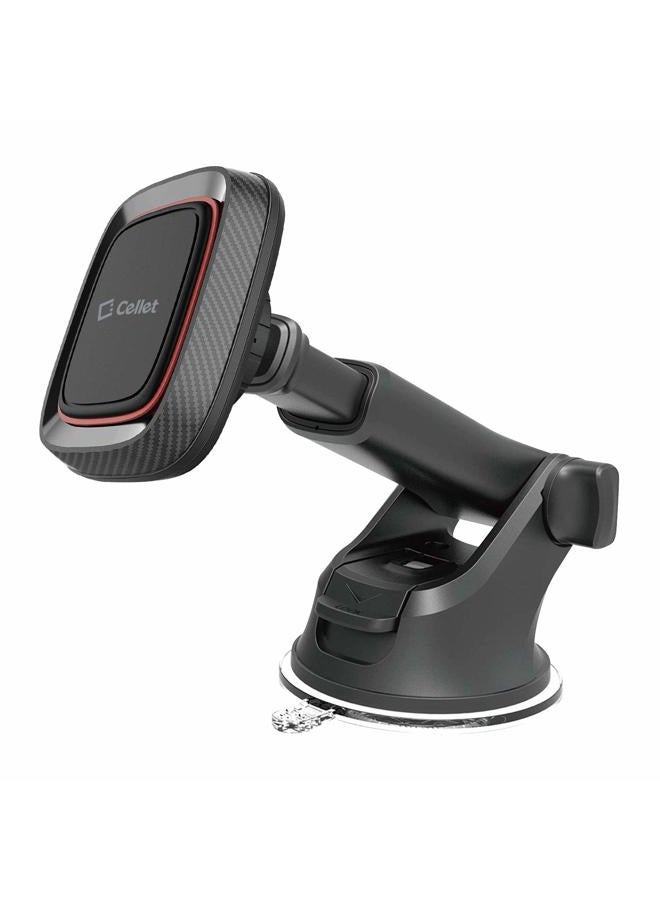 cellet Dashboard Mount Universal Magnetic Car Mount Holder Windshield Mount Holder Compatible for LG V50S ThinQ 5G LG G8X ThinQ LG Q70 LG X4 LG G8s ThinQ V50 V40 ThinQ Q7+ Google Pixel 4 4XL 3 3XL - Image 1