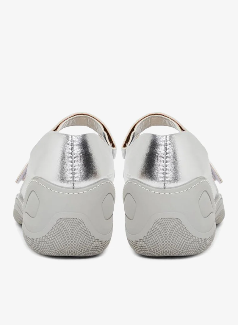 Styli Active Women Silver Square Toe Shoes