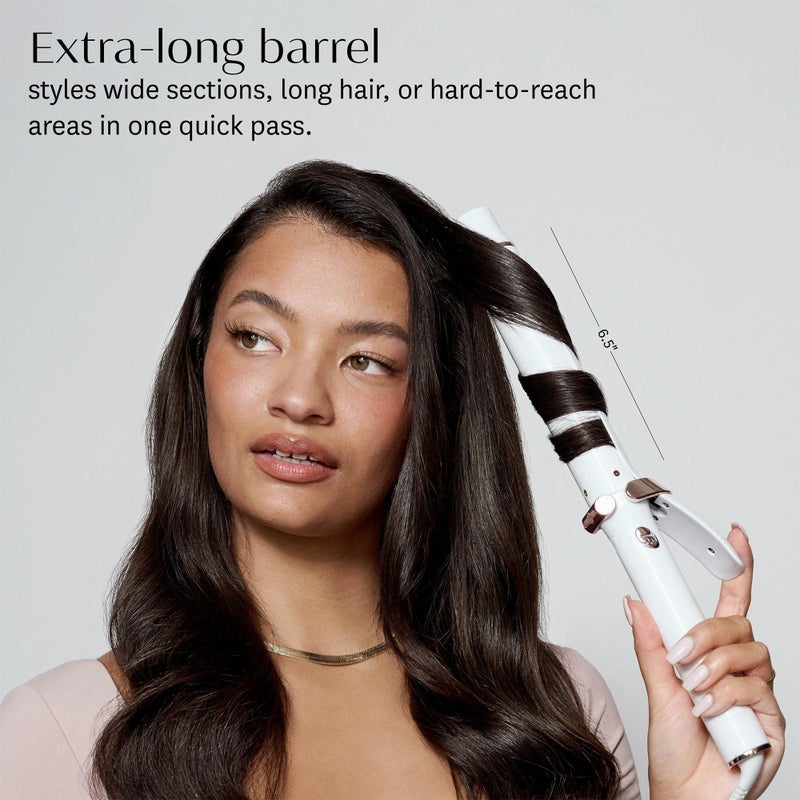 T3 SinglePass Curl X Extra-Long Barrel Curling Iron with 9 Heat Settings and Ceramic Barrel for Fast Styling and Lasting Results on All Hair Types - Image 2
