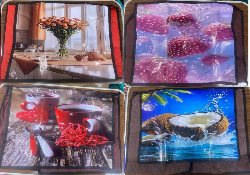 Microwave Oven Cover - Multi Color, W50xL30xD30cm - Image 1
