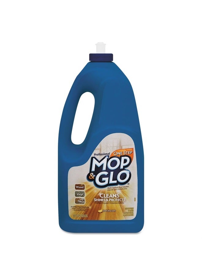 Mop & Glo Professional Multi-Surface Floor Cleaner, Fresh Citrus Scent, 64 Oz - Image 1
